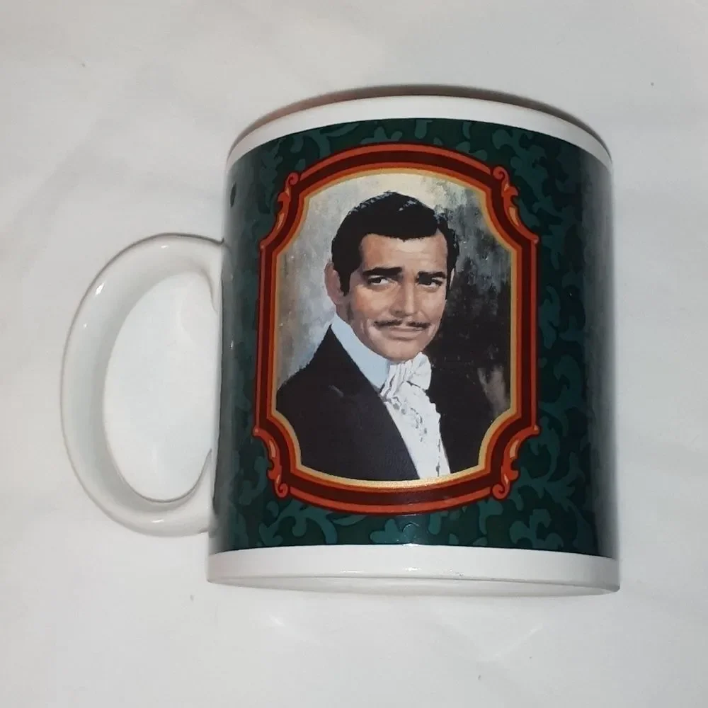 Vintage '89 Gone with the Wind Mugs Rhett Scarlett‎